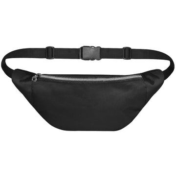 Most Wanted Twill Metal Zip Waist Bag