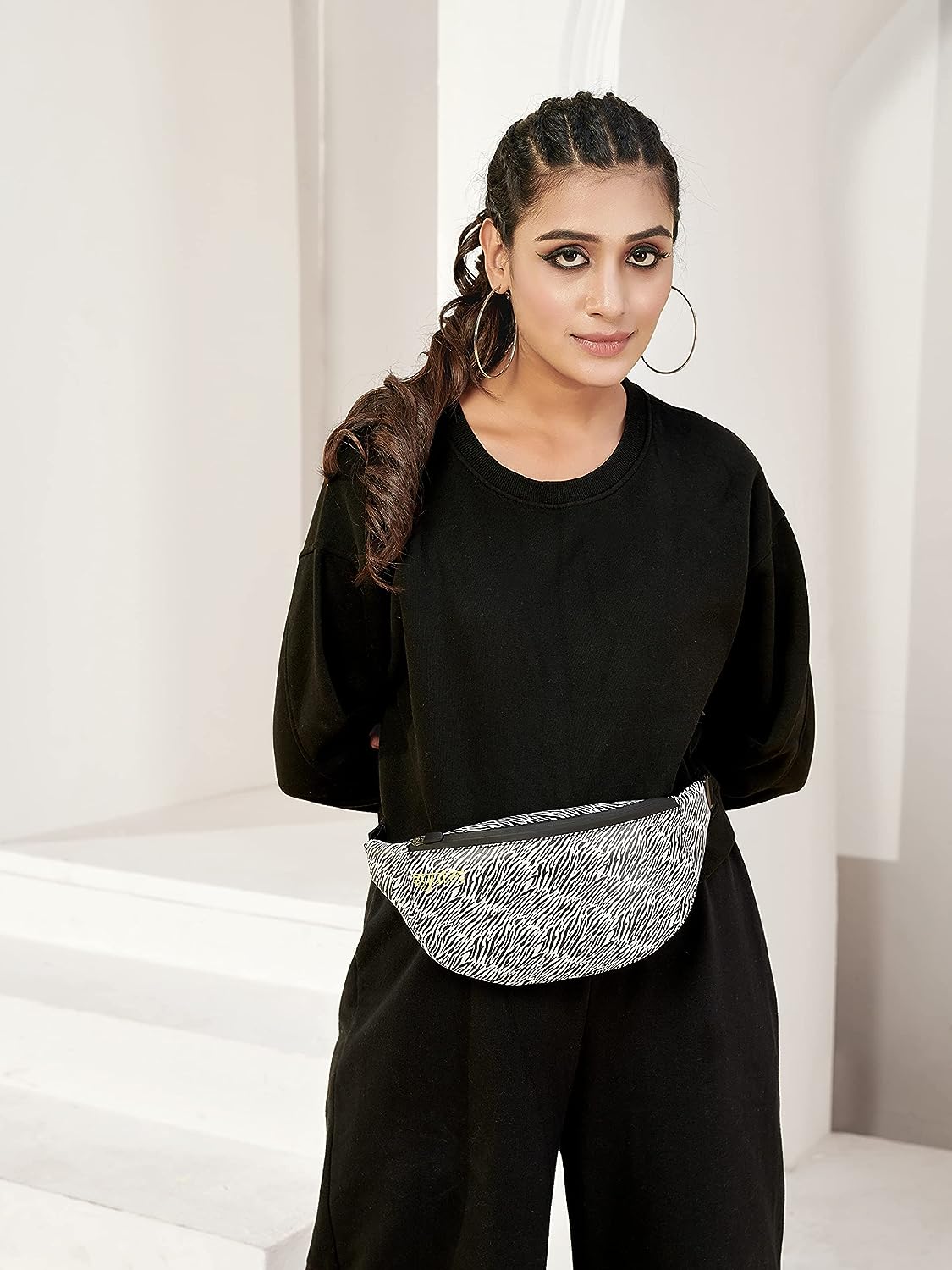 Most Wanted Printed Leather Waist Bag
