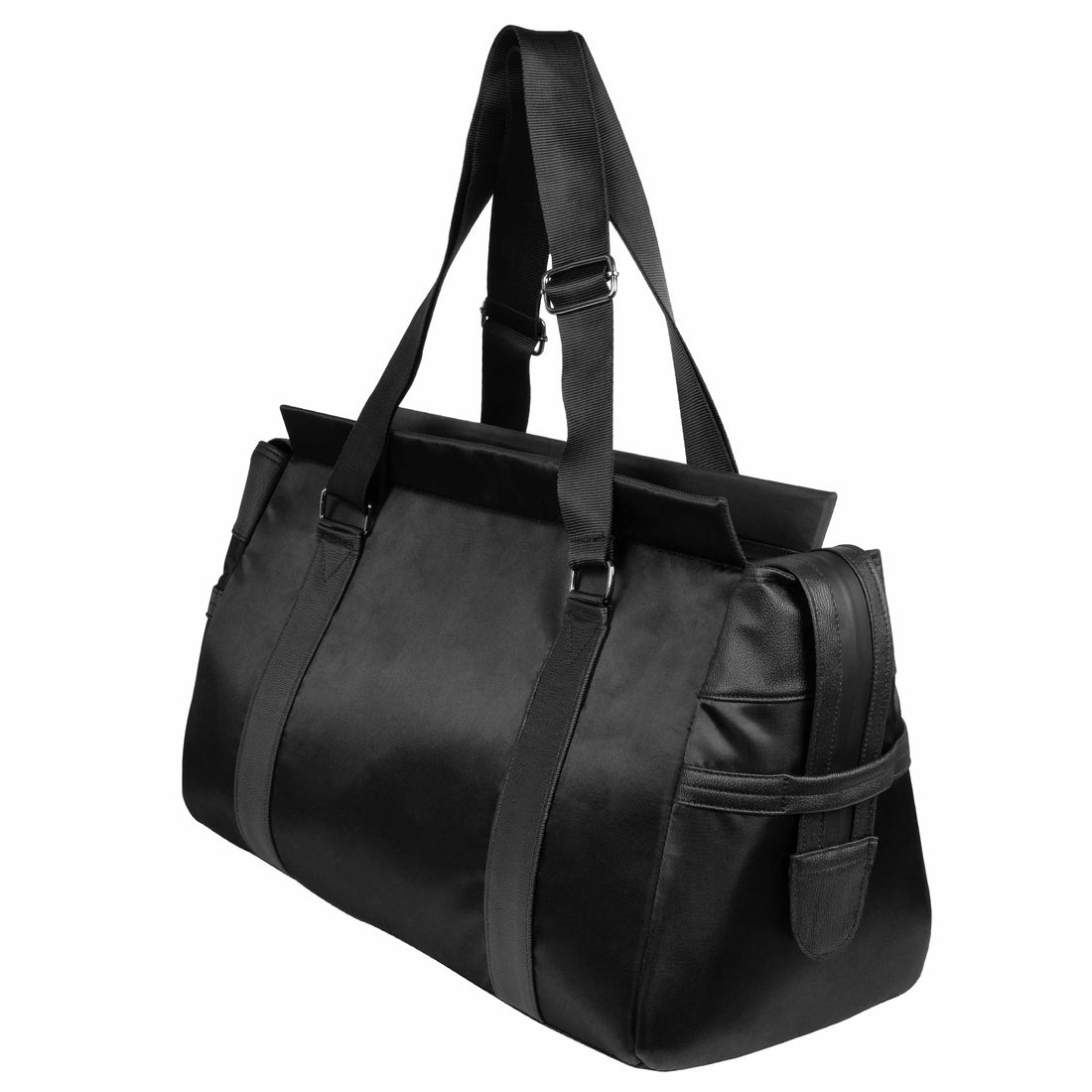 Jet Black Duffle Bag