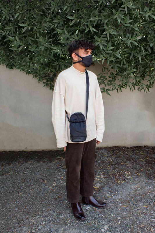 Jet Black Water Bottle Bag